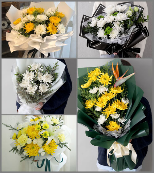 海南海口市秀英区秀英街道白事花束代送
